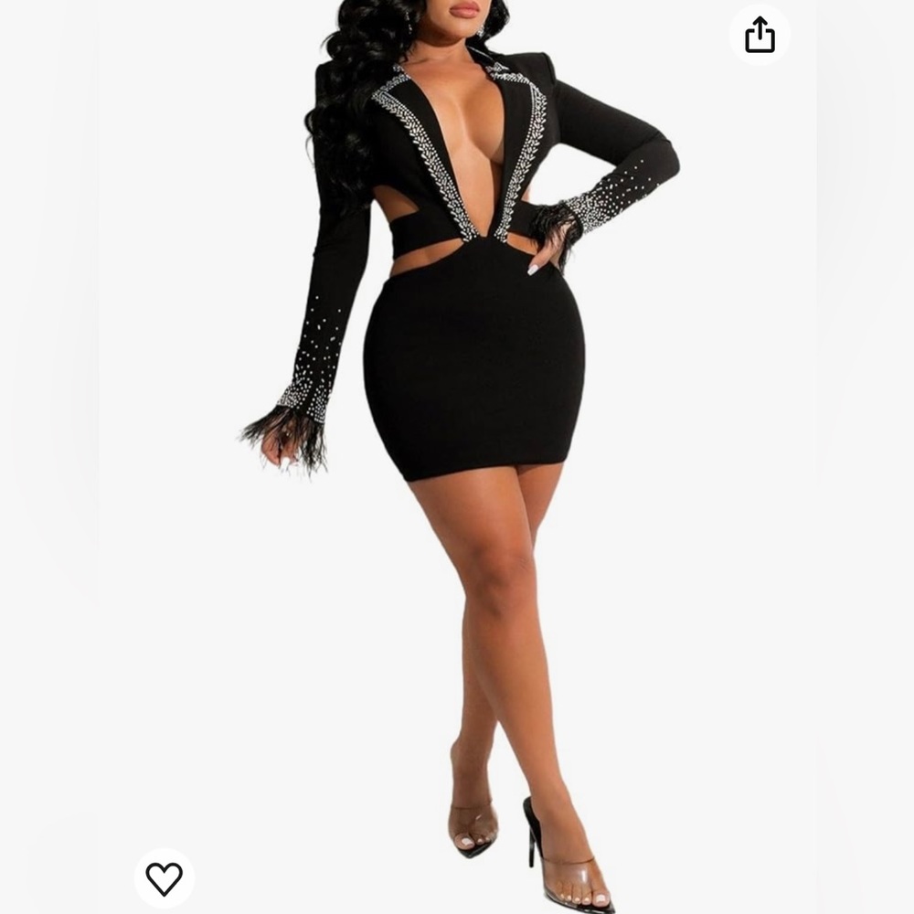 Black and silver dress